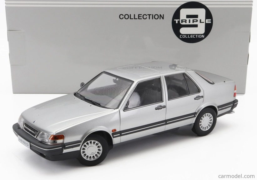 トリプル9 1/18 サーブ 9000 CD ターボ 1990 (シルバー) Triple9 Saab 9000 Cd Turbo 1990 1:18 Silver | RCprofi.cz