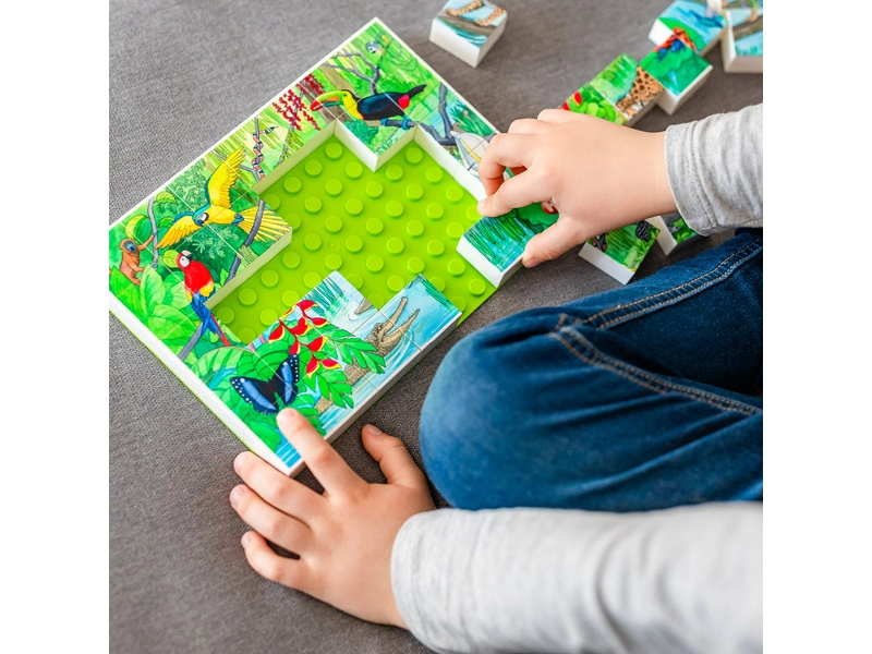 HUBELINO Puzzle – Zvieratá v pralese