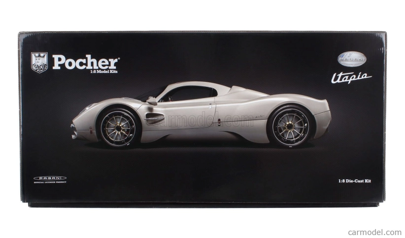 Pocher Pagani Utopia Coupe 2023 1:8 Grigio Rinascimento - svetlosivá