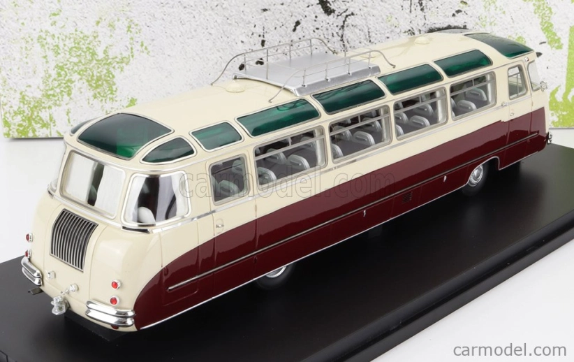Autocult Kraus Maffei Autobus Kml 110 Germany 1959 1:43 Červená Ivory