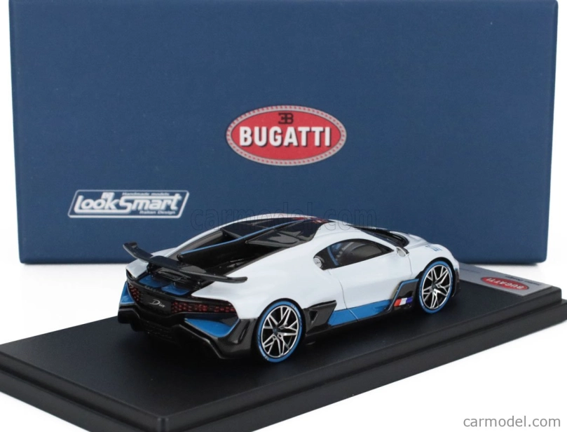 Looksmart Bugatti Divo 2018 1:43 Křemenná Bílá Lesklá