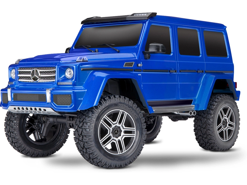 RC auto Traxxas TRX-4 Mercedes G500 1:10 s LED osvětlením TQi, modrá