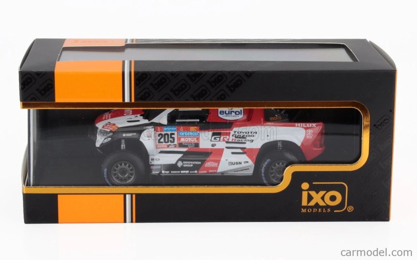 Ixo-models Toyota Hilux Pick-up Gr Dkr Team Gazoo Racing N 205 4. Rallye Dakar 2023 Giniel De Villiers - Dennis Murphy 1:43 Biela červená