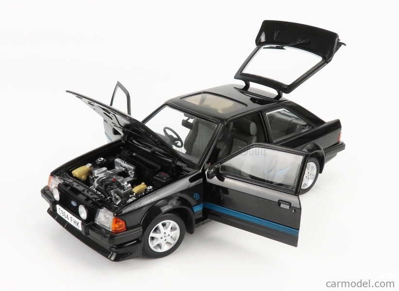 Sun-star Ford england Escort Rs Turbo 1984 1:18 Black