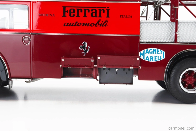 Cmc Fiat 642rn2 Truck Bartoletti F1 Ferrari Car Transporter 1957 1:18 Červená