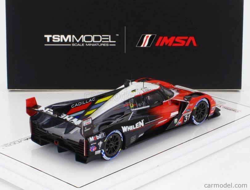 Truescale Cadillac V-series R 5.5l V8 Team Whelen Cadillac Racing N 31 2nd Imsa 24h Daytona 2024 Jack Aitken - Tom Blomqvist - Pipo Derani 1:43 Červená Černá