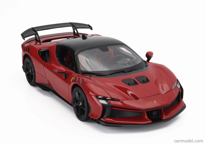 Bburago Ferrari Sf90 Xx Stradale 2024 1:18 Rosso Corsa – červená čierna