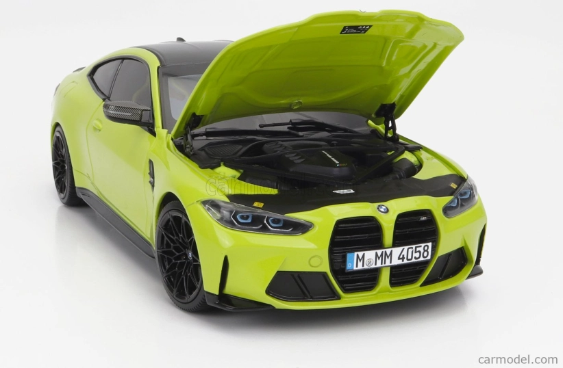 Minichamps BMW radu 4 M4 (g82) 2020 1:18 žltá čierna