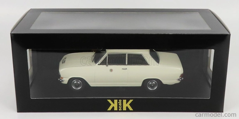 Kk-scale Opel Kadett B Police 1972 1:18 Bílá