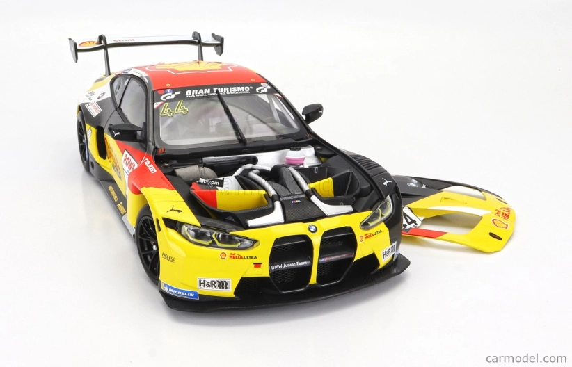 Minichamps BMW radu 4 M4 Gt3 Team Bmw Junior N 44 Víťaz Nls 3 Nurburgring Adac Rundstrecken Trophy 2023 Dan Harper - Max Hesse - Neil Verhagen 1:18 Žltá červená čierna