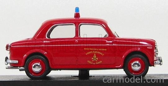 Rio-models Fiat 1100/103 T.v. Vigili Del Fuoco 1955 - Hasičské auto 1:43 Červená