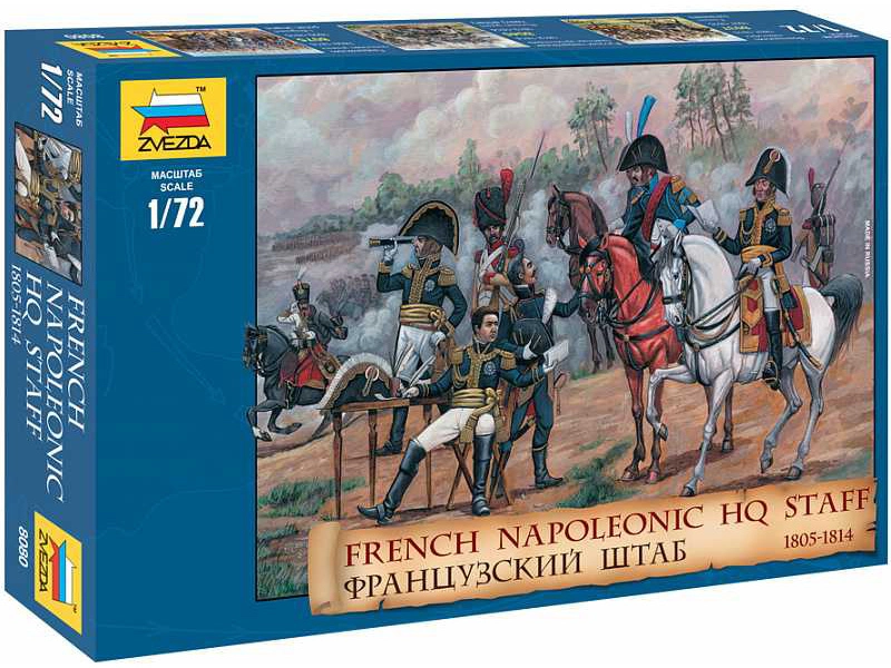 Zvezda figúrky – French Napoleonic HQ Staff (1:72)