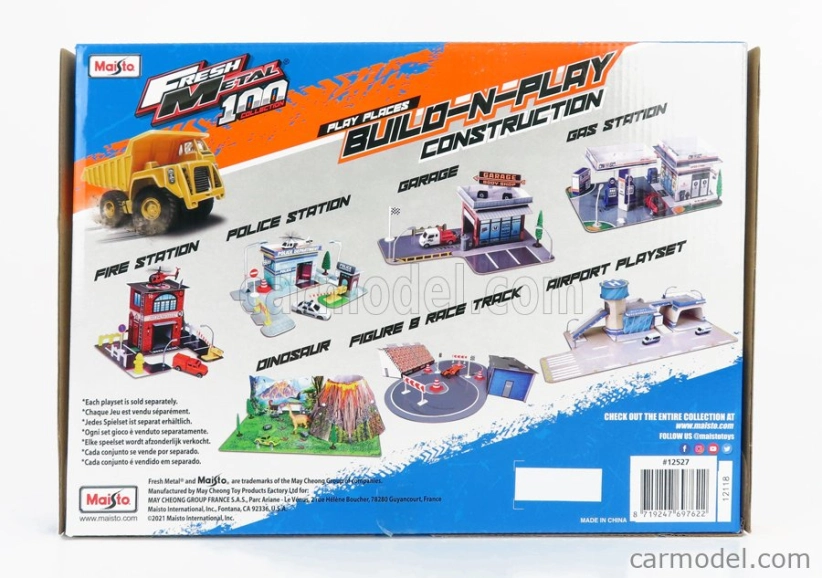 Maisto Accessories Diorama – Set Build Construction With Truck 1:43 žlto-sivá