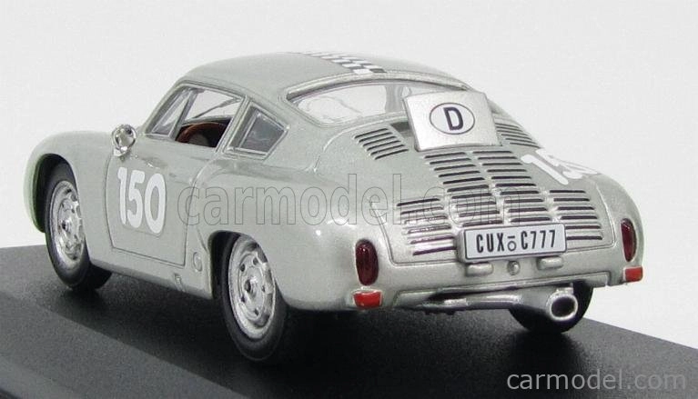 Najlepší model Porsche 1600gs Abarth Coupe N 150 Hockenheim 1961 F.hahnl 1:43 Silver
