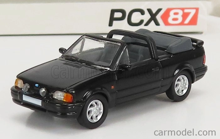 Premium classixxs Ford england Escort Mkiv Cabriolet Open 1986 1:87 Black