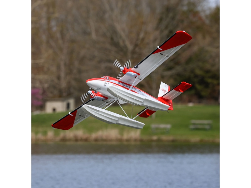 RC lietadlo E-flite DHC-6 Twin Otter 1.4m PNP, plováky
