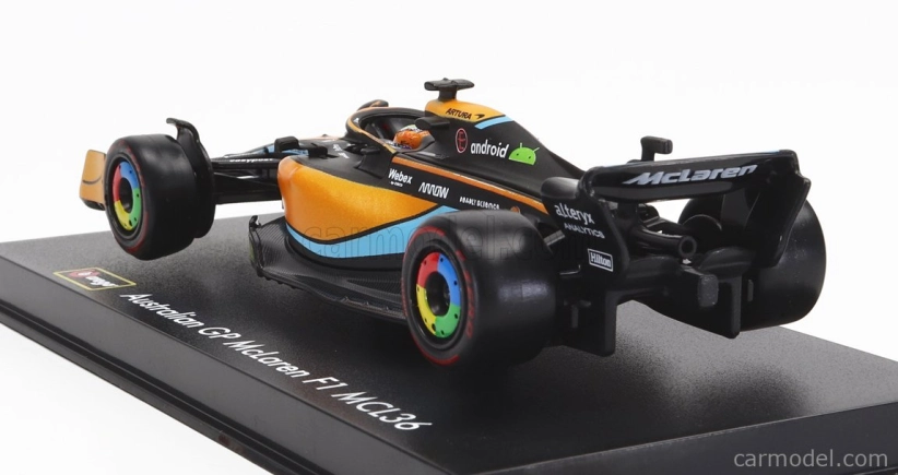 Bburago Mclaren F1 Mcl36 Mercedes Team Mclaren N 3 1:43, oranžová