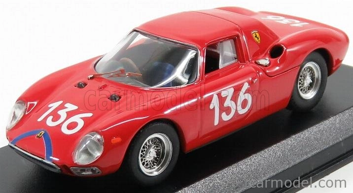 Najlepší model Ferrari 250 Lm N 136 Targa Florio 1965 Nicodemi - Lessona 1:43 Red