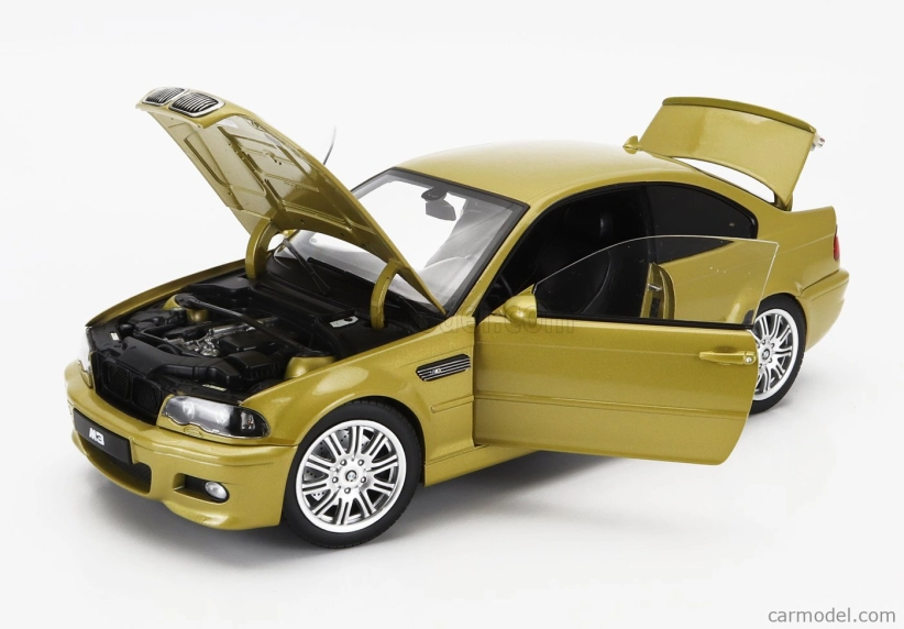 Norev BMW radu 3 M3 (e46) Coupe 2000 1:18 žltá met