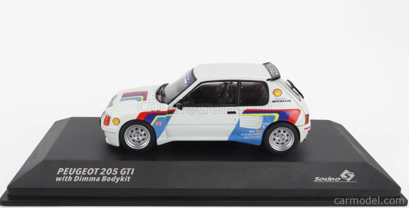 Solido Peugeot 205 Gti Dimma Rally Tribute 1992 1:43 Biela
