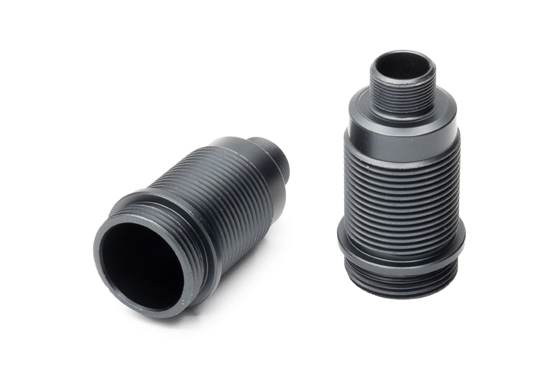 Hliníkové telo olejového tlmiča HTR, priemer 13 mm, dĺžka 34 mm, 2 ks