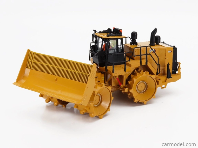 Dm-models Caterpillar Cat836 Ruspa - Scraper Tractor Landfill Compactor 1:50 Žlutá Černá