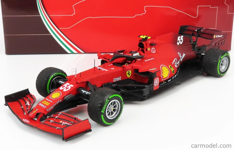 Bbr-models Ferrari F1 Sf21 Team Scuderia Ferrari Mission Winnow N 55 1:18, červená