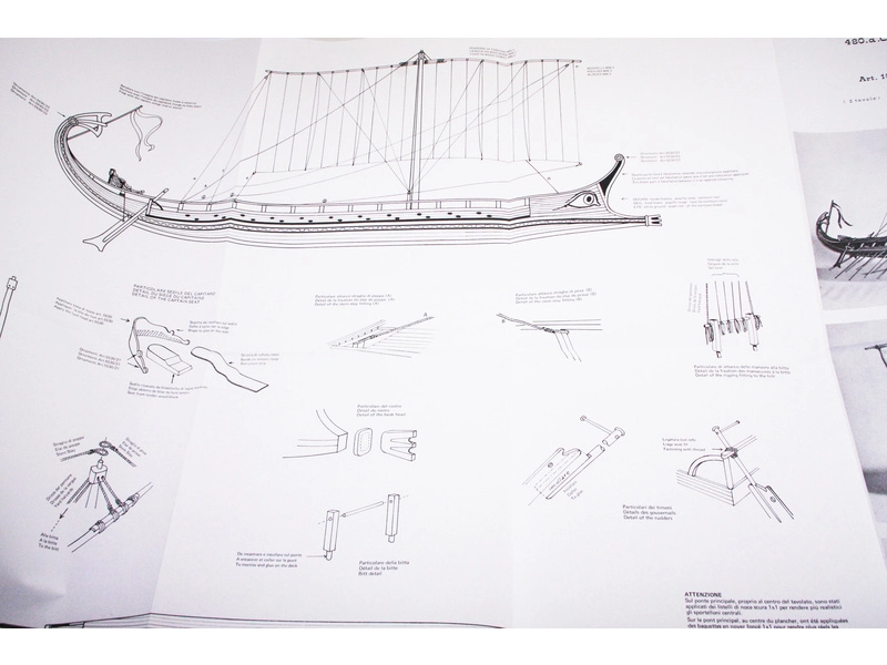 AMATI Grécka Bireme 1:35 kit