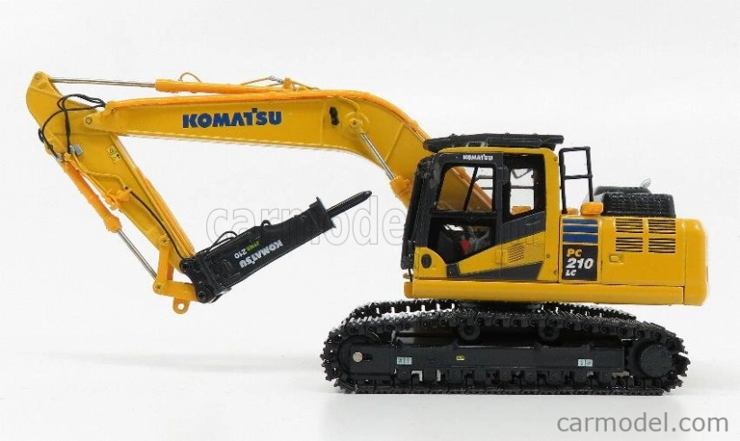 Universal hobbies Komatsu Pc210lc Hybrid Escavatore Cingolato Martello Pneumatico - Jackhammer Tractor Excavator 1:50 Žlutá Černá