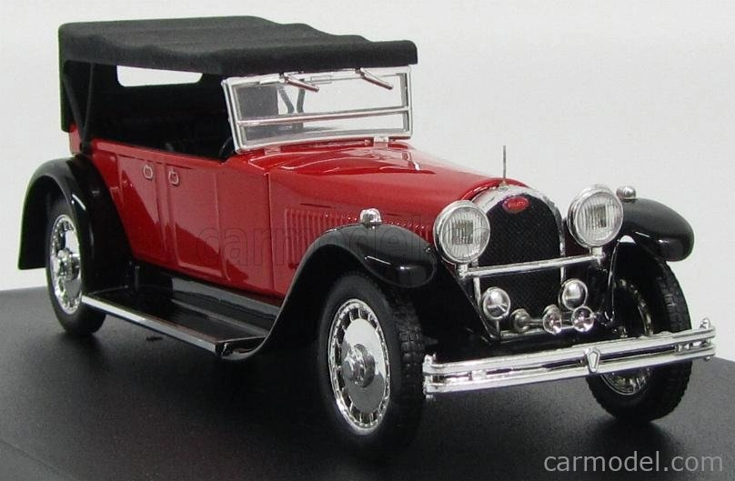 Rio-models Bugatti Type 41 Royale Torpedo Cabriolet Closed 1927 1:43 Červená Černá