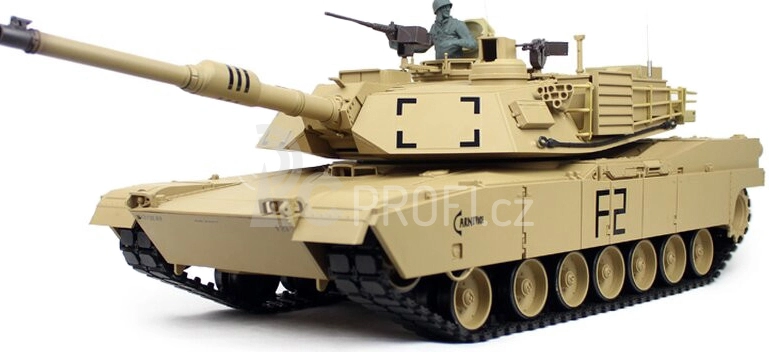 BAZAR - RC tank M1A2 Abrams 1:16 BB, písková