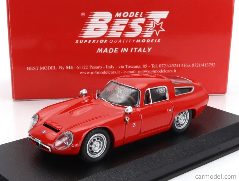 Najlepší model Alfa romeo Giulia Tz Coupe Prova 1963 1:43 Red