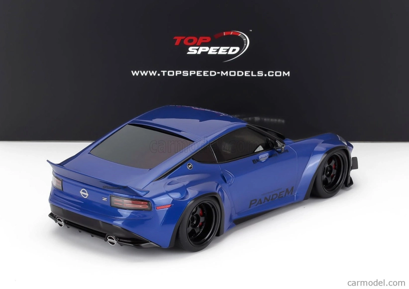 Truescale Nissan Fairlady Z (rz34) Pandem Coupe 2023 1:18 Modrá