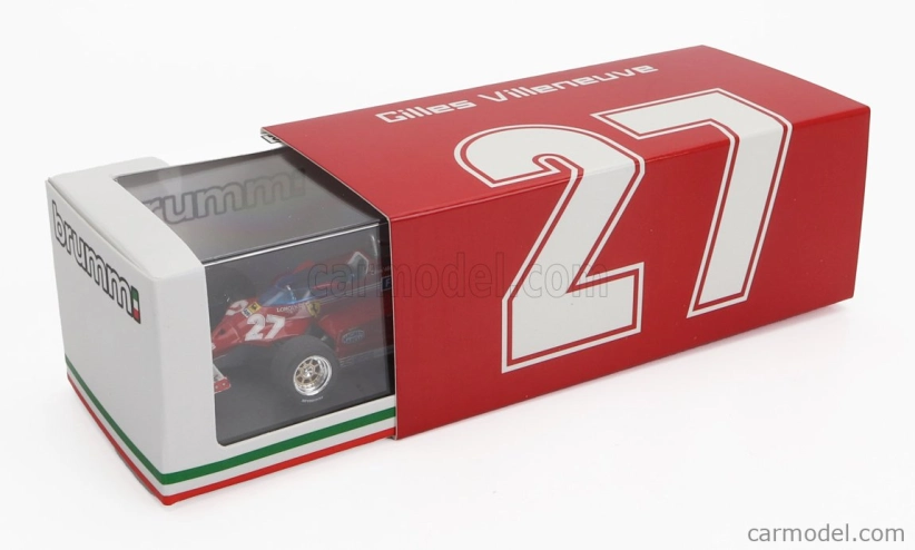 Brumm Ferrari F1 126ck Turbo N 27 Italy Gp 1981 Gilles Villeneuve 1:43 Red