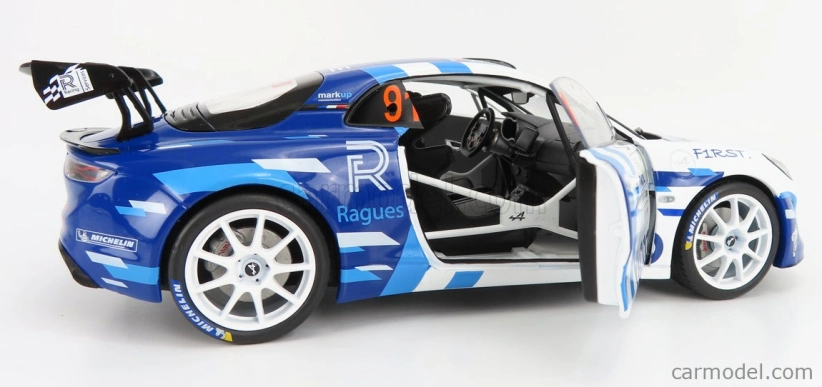 Solido Renault A110 Alpine N 91 Winner Rgt Class Rally Monza 2020 P.ragues - J.pesenti 1:18 2 Tones Blue White