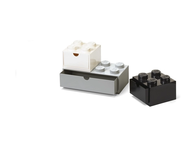 LEGO stolový box so zásuvkou Multi-Pack 3 ks, modrá/červená