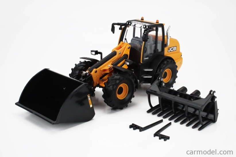 Britains JCB Tm4205 Ruspa Gommata - traktorový škrabák 1:32 žltý čierny
