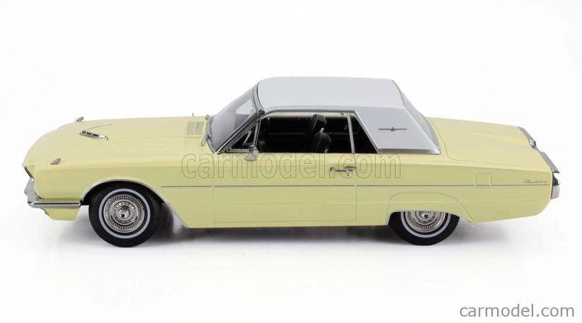 Kk-scale Ford usa Thunderbird Cabriolet Hard-top Closed 1966 1:18 Yellow White