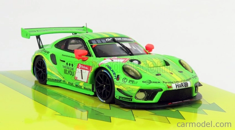Minichamps Porsche 911 991-2 Gt3 R Team Manthey Racing N 1 1:43, zelená