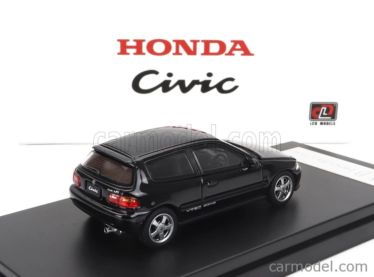 Lcd-model Honda Civic Eg6 Vtec 1993 1:64 Black
