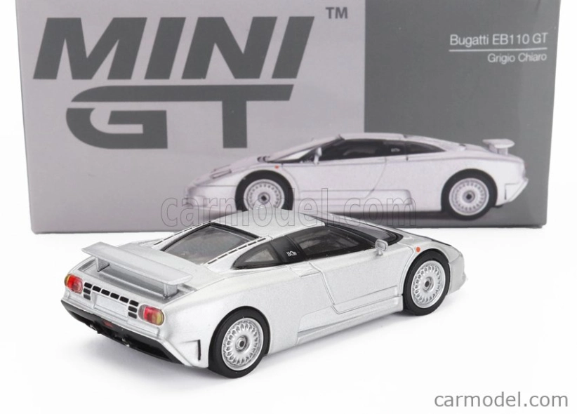 Mini-gt Bugatti Eb110 Gt Lhd 1995 1:64 Silver