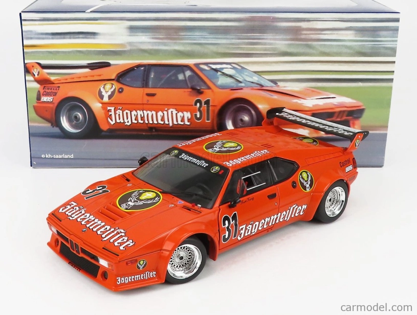 Werk83 BMW M1 Procar (e26) Team Jagermeister N 31 Drt Nurburgring 1982 Kurt Konig 1:18 Oranžová
