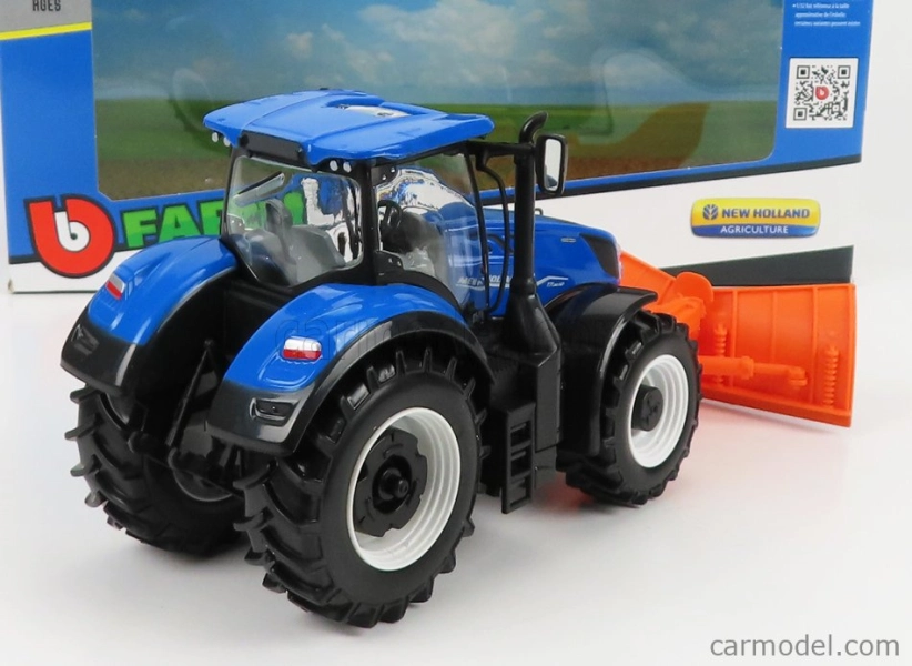 Bburago New holland T7.315 Tractor 2009 1:32 Modrá Oranžová