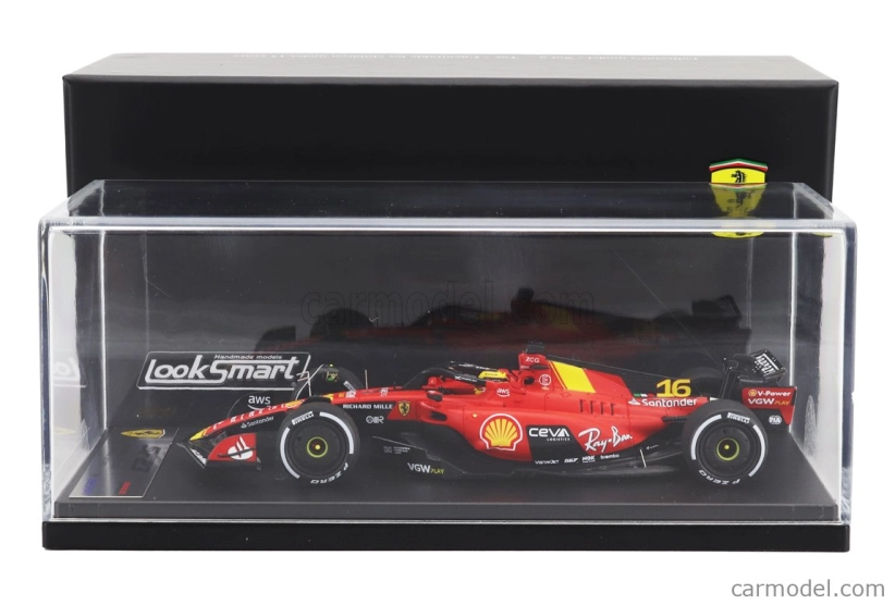 Looksmart Ferrari F1 Sf-23 Team Scuderia Ferrari N 16 Monza Gp 2023 Charles Leclerc 1:43 Červená Černá