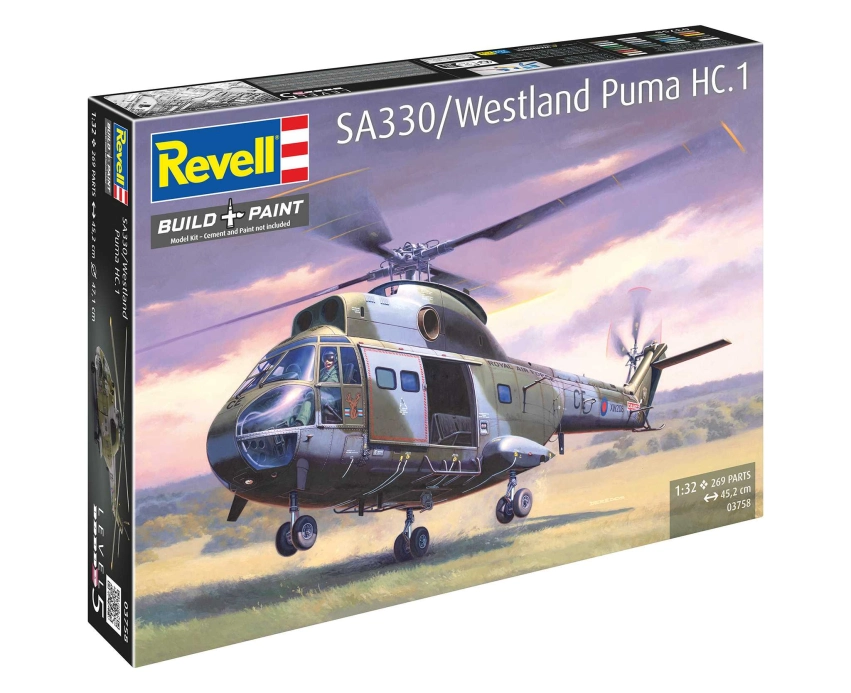 Plastic ModelKit vrtuľník 03758 - SA 330/Westland Puma HC.1 (1:32)