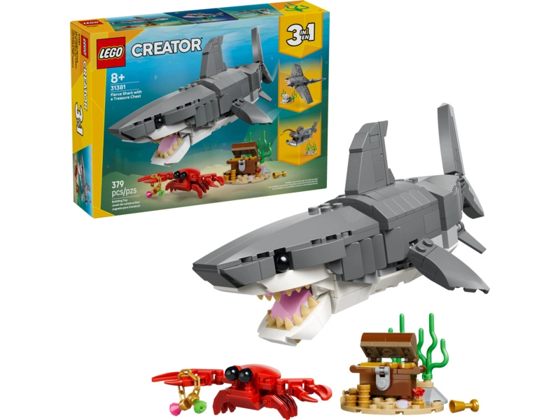 LEGO Creator - Divoký žralok a truhla s pokladom