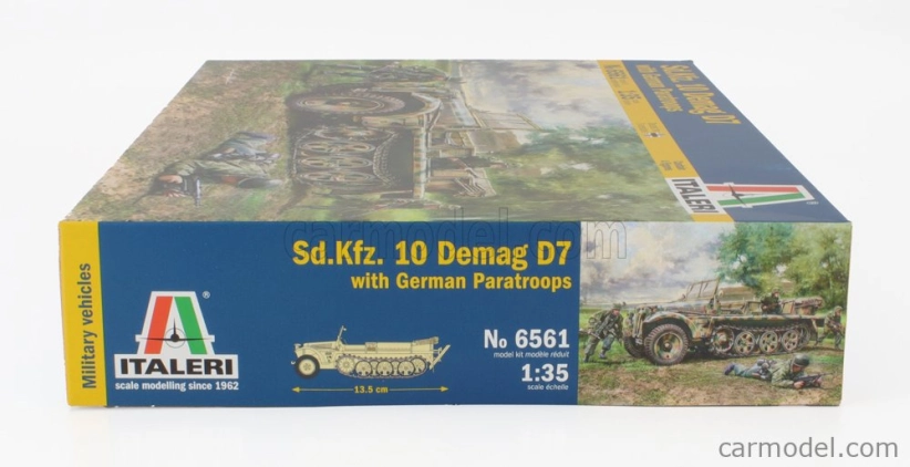 Italeri Nákladný automobil Sd.kfz. 10 Demag D7 s nemeckými výsadkármi Vojenský 1945 1:35 /