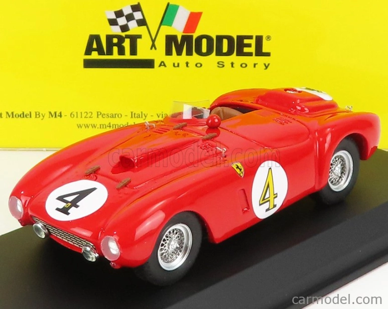 Umelecký model Ferrari 375 Plus 5.0l V12 Spider Team Scuderia Ferrari N 4 Winner 24h Le Mans 1954 Maurice Trintignant - Jose Froilan Gonzales 1:43 Red