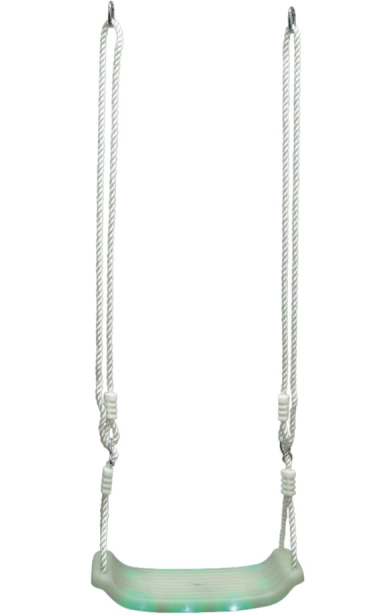 Dvěděti Plastová svítící houpačka bílá