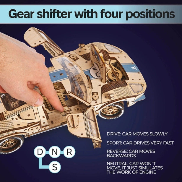 Ugears 3D dřevěné mechanické puzzle UGT-24 Endurance Racer